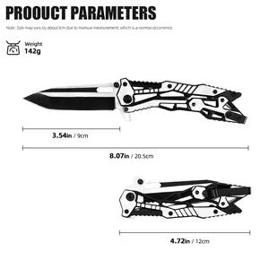 Vintage Chain Pattern Folding Utility Knife | Stainless Steel Blade | EDC Pocket Tool