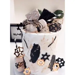 Handyman Cake Charms • Gears cake charms • Masculine cake decoration • Mechanic cake charm