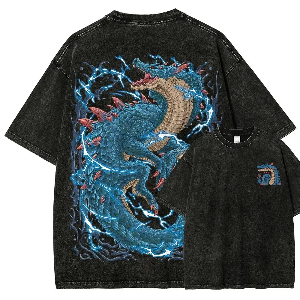 Monster Hunter Unisex Fit Washed T-Shirt