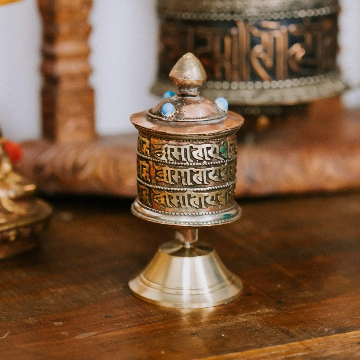 Desktop Sanskrit Prayer Wheel