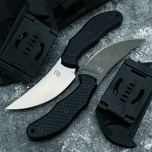 High-Quality Fixed Blade Knife Set (includes Sheath), Stainless Steel Knives, 5cr13mov Steel Blade G10 Handle, Camping Hiking Fishing Outdoor Multi-Tool Survival Gear, Survival Tools