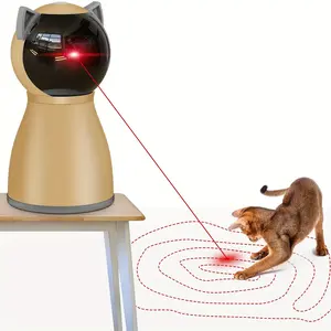 Interactive Cat Laser Toy Automatic for Indoor Cats, [2024 Newly Upgraded] Real Random Trajectory Rechargeable Laser Pointer Cat Toys for Indoor Cats/Kittens/Dogs