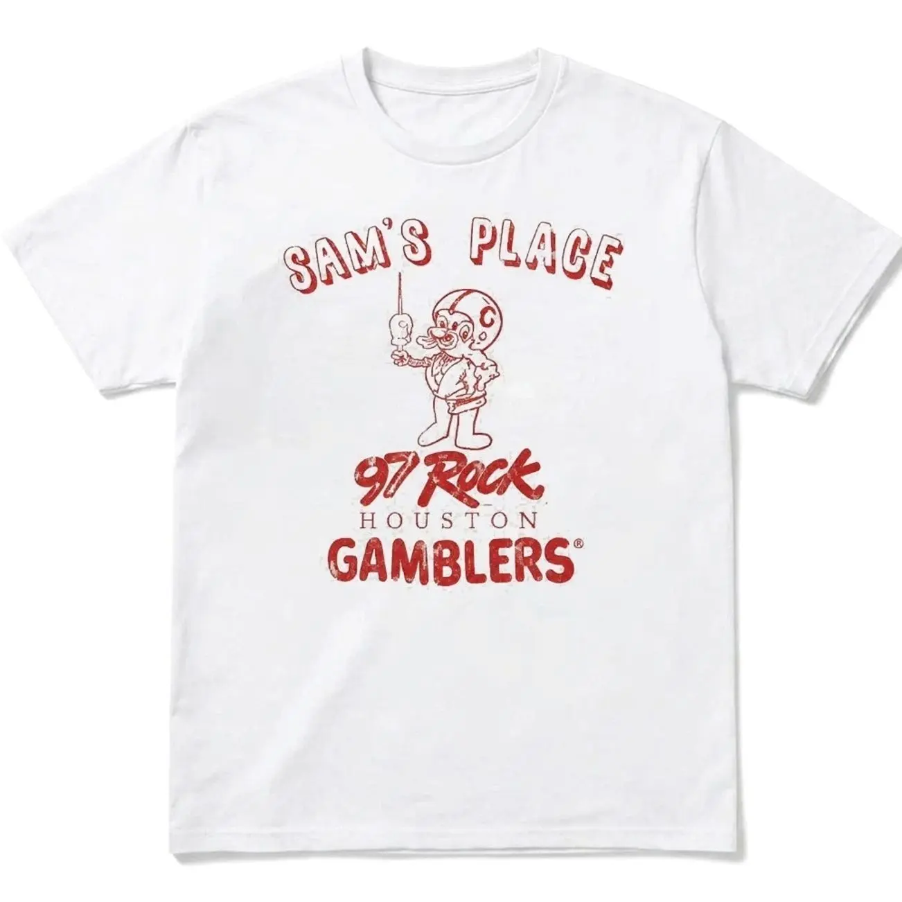 Sam's Place 97 Rock and the Houston Gamblers Shirt, Unisex Men & Women, Trendy Streatwear Gift, Cotton