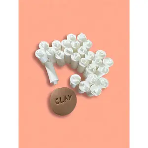 Alphabet Clay Stamps: Upper Case Letter Set