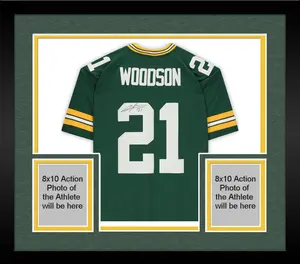 Framed Charles Woodson Green Bay Packers Autographed Green Mitchell & Ness Super Bowl XLV Throwback Replica Jersey - Fanatics Authentic Certified