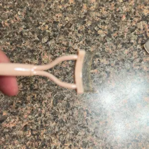 Portable Eyelash Comb, Foldable Semi-curved Steel Needle Eyelash Comb, Professional Makeup Beauty Tools for Women, Curl Lashes