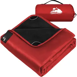 Fleece  Outdoor Blanket, Windproof Stadium Blanket for Camping, Picnics, and  Stay Dry and Comfortable 80"x58"