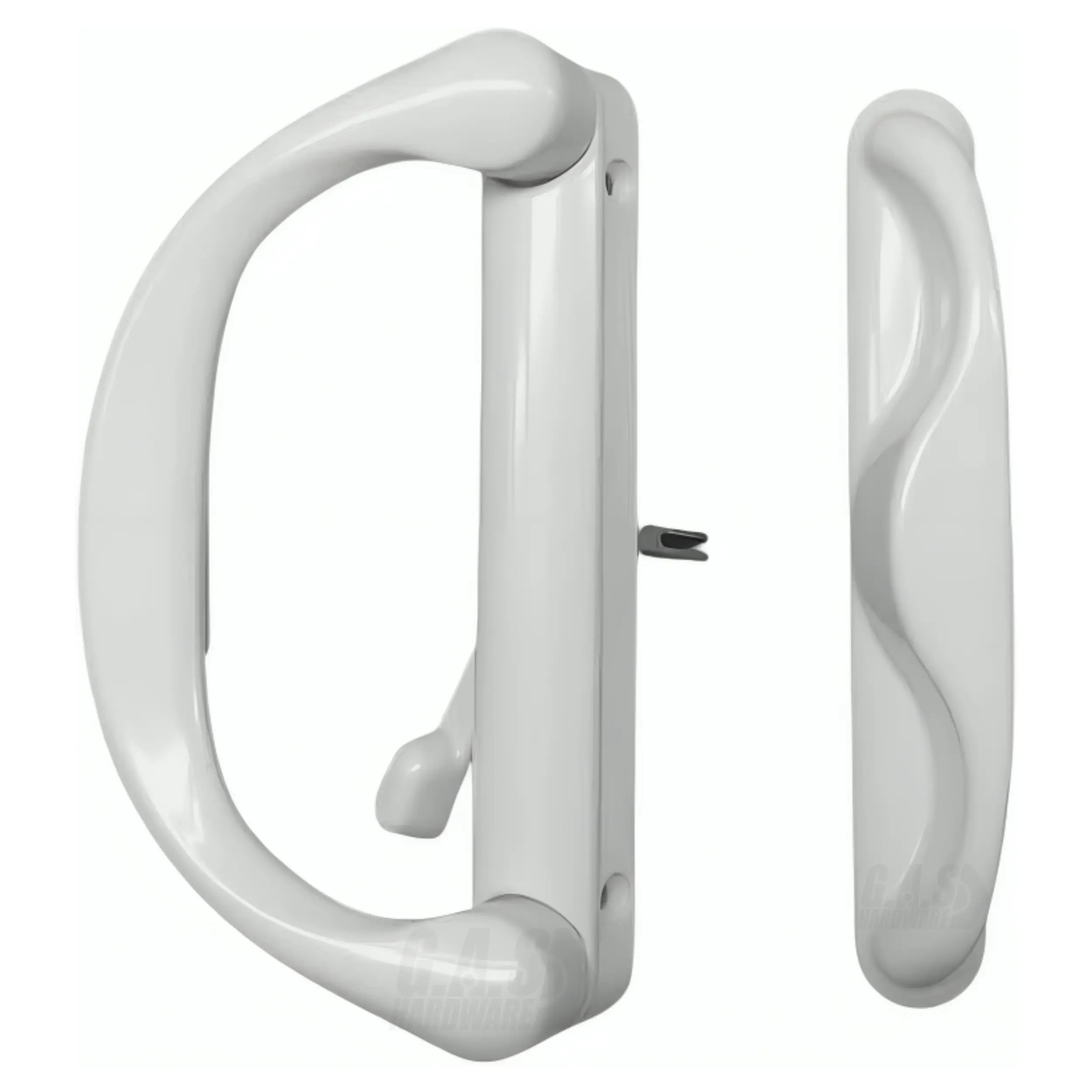 Involute Sliding Patio Door Handle Set, 4-15/16" Hole Spacing (DH-473)