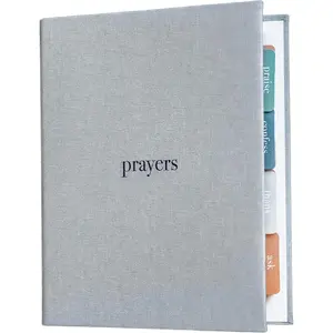 Prayer Journal for Women  Men, Refillable Prayer Binder,  Binder with Guided Prompts, 12 Tabs, 4 Pockets, 50 Pages,  Study  Daily Prayer Journaling, 7.25" x 9.25"