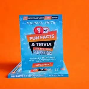 Michael Smith Fun Facts & Trivia for Seniors 1940s-1970s Edition Nostalgic Brain Games with 1401+ Questions Large Easy-to-read Print for Fun Focus & Mental Fitness