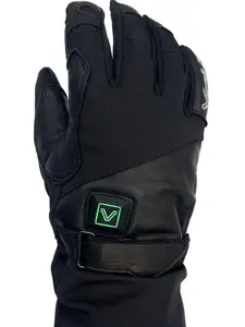 TACTICAL Heated Leather Gloves 8v with Advanced Heating Elements, Nylon & Leather Blend, Rechargeable 2600mAh, Durable Design, Unisex Sizing