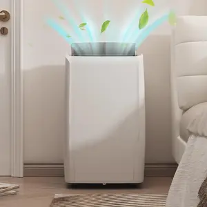 Garvee 14,000 BTU Portable Smart Air Conditioner, 4-In-1 Remotely Controlled Room Air Conditioner Unit, 24-Hour Timer/Cooling/Dehumidifying/Fan Mode, Cools Up to 750 Sq. Ft. Bedroom/Office, White