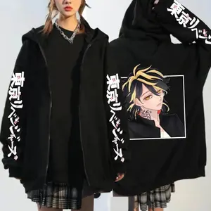 Tokyo Avenger Hatsumiya Ichigo Anime Hoodie Autumn and Winter Fleece Zipper Jacket Sweater
