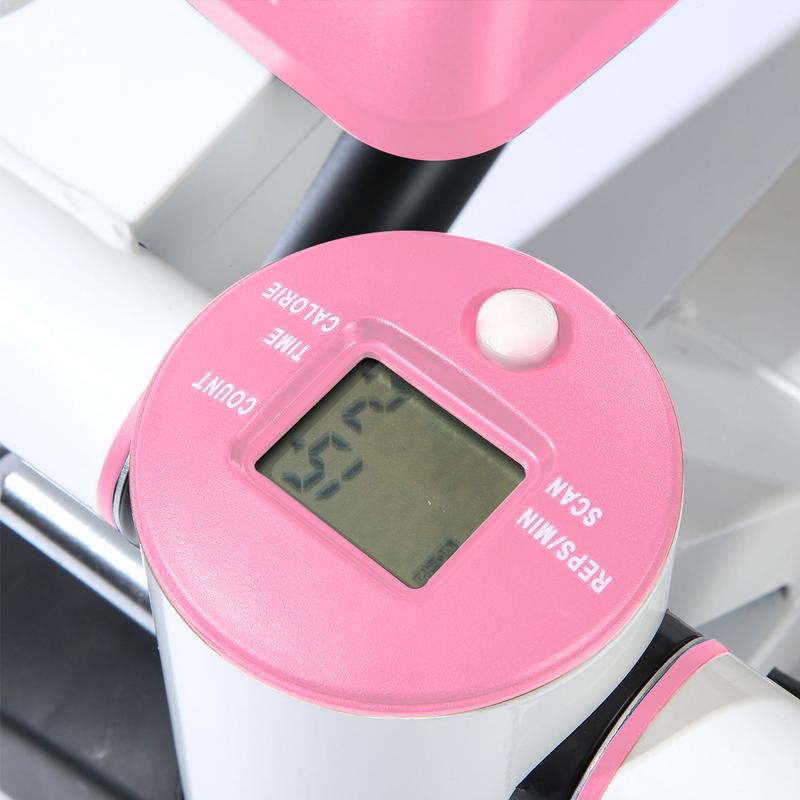 Steppers for Exercise, Stair Stepper with Resistance Bands, Mini Stepper with 330LBS Loading Capacity, Hydraulic Fitness Stepper with LCD Monitor