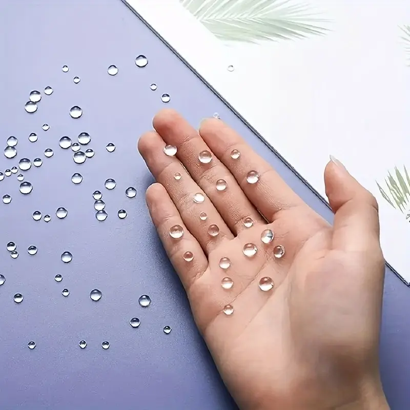 162 High-Definition Raindrop Self-Adhesive Transparent Stickers, Round Water Drop Resin Beads for Scrapbooking, Card Making, Handmade Decorations, Diy Decorative Stickers