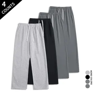 Men's 4-Pack Everyday Sweatpants - Soft Casual Pants for Multi-Use Wardrobe Basics outdoorfun