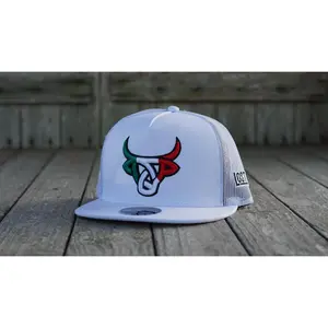 Lost Calf White Mexicalf Flat Trucker Hat