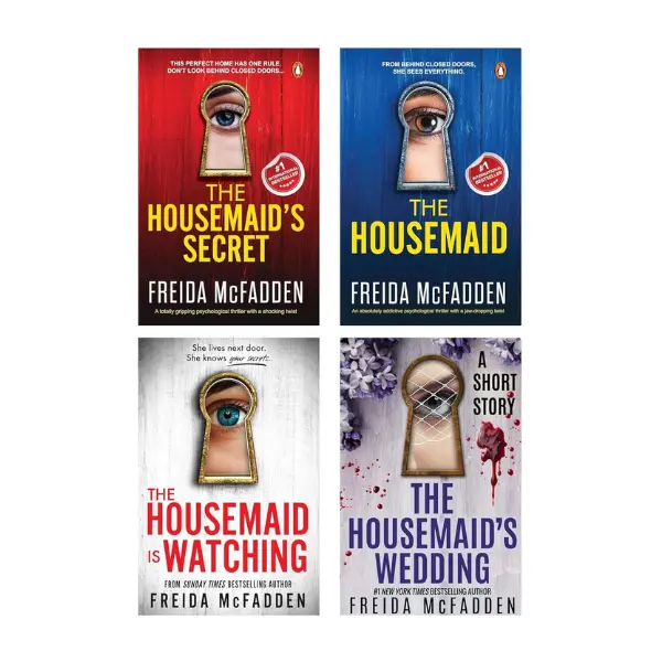 The Housemaid by Freida McFadden 4-Book Bundle Set | The Housemaid | The Housemaid's Secret | The Housemaid Is Watching | The Housemaid's Wedding