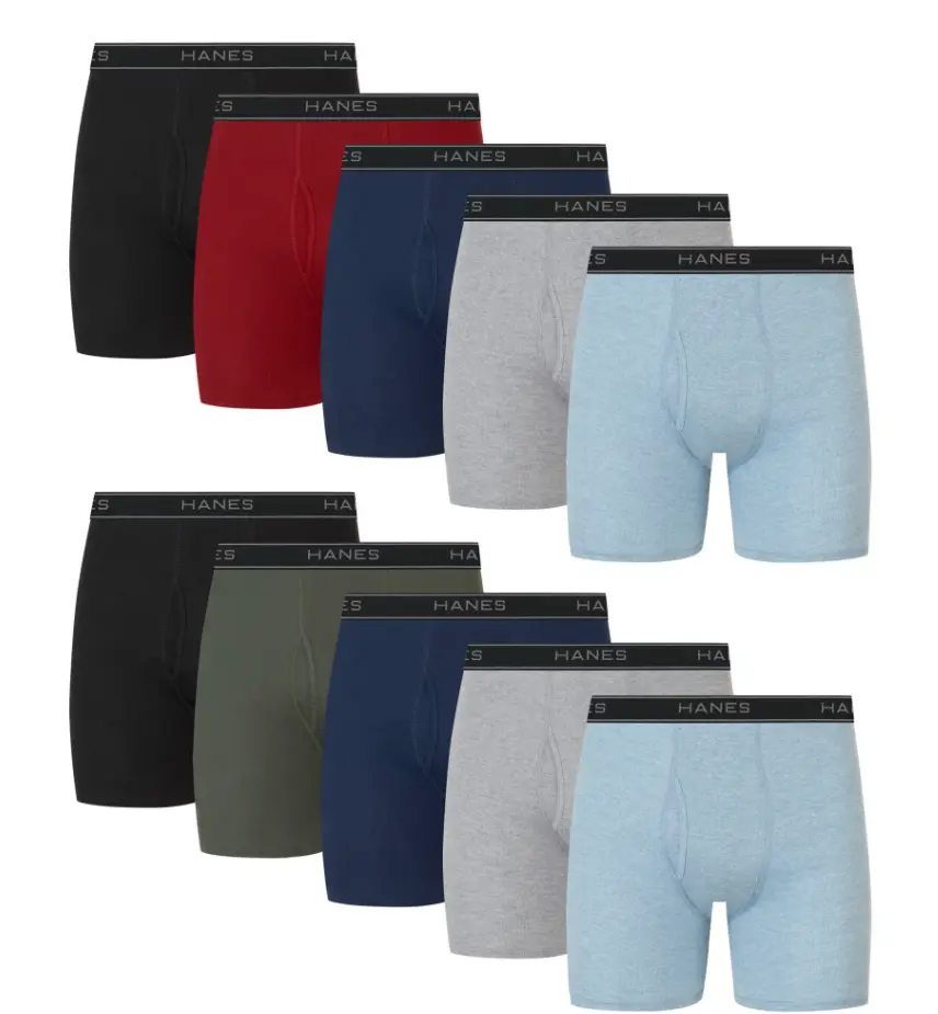 Hanes Men's Value Pack Assorted Boxer Briefs