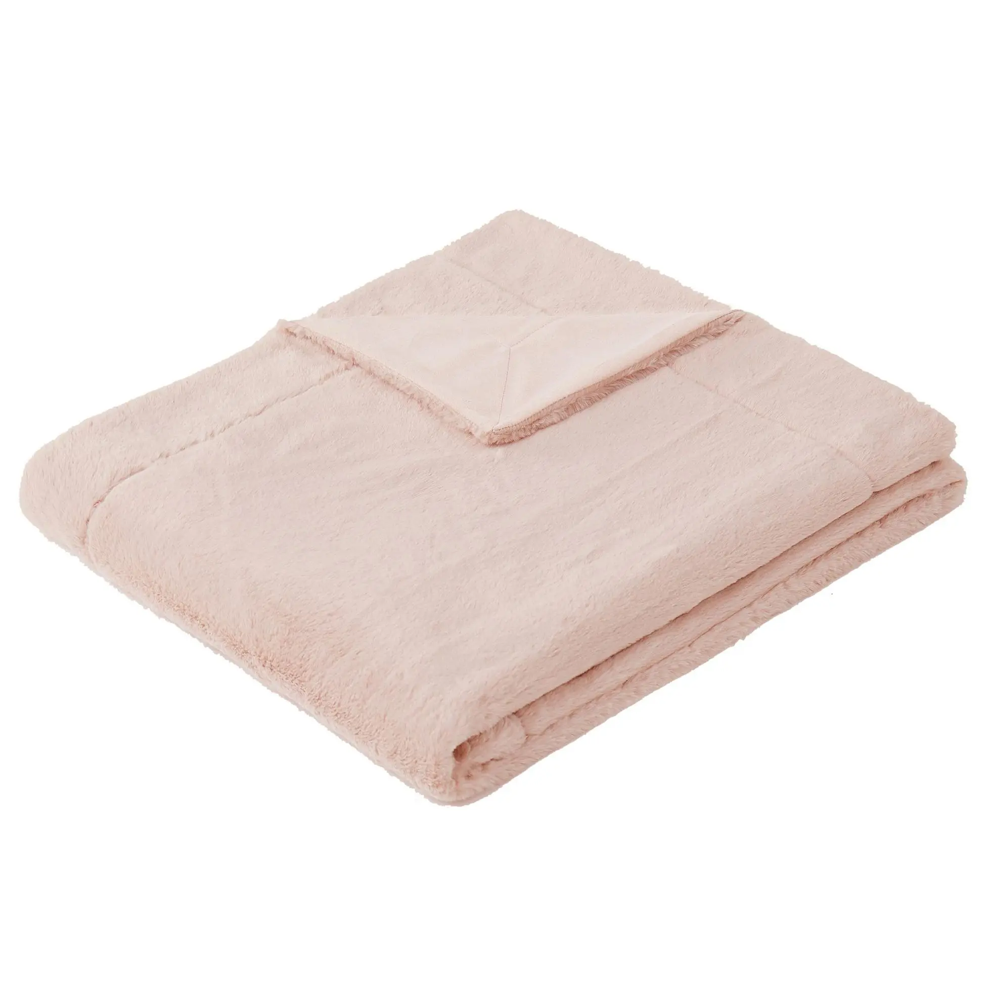 Vince Camuto Soft Faux Rabbit Fur 60x70 Throw i n Gift Box