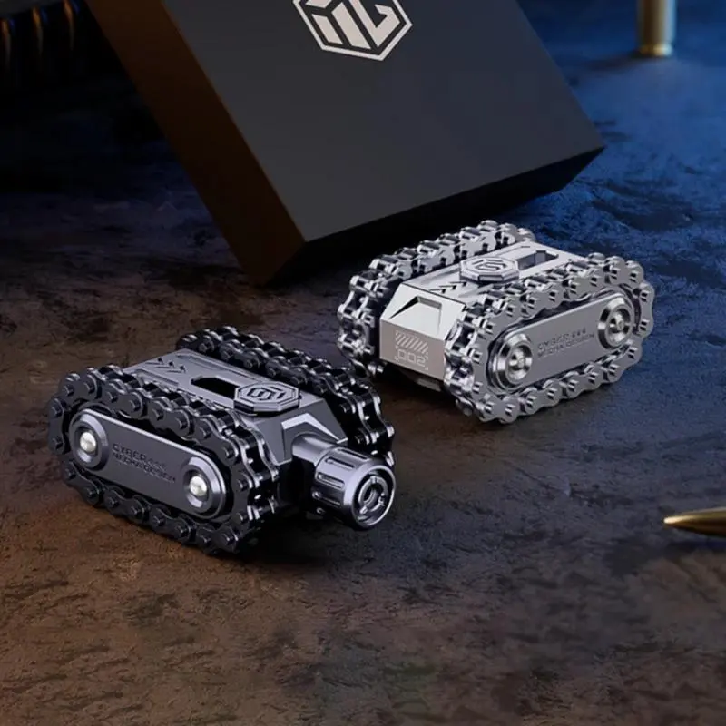 2026 New Tank Style Fidget Toy, Hardcore Military EDC Metal Magnetic Spinner, Smooth Rotating Desktop Toy, Portable Pocket Stress Relief Toy, Funny Indoor Leisure Gift