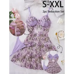 Sensual Lingerie Set: Lace Bralette & Butterfly Embroidery - Your New Favorite Sleepwear! ??? #ComfyLingerie（gift）