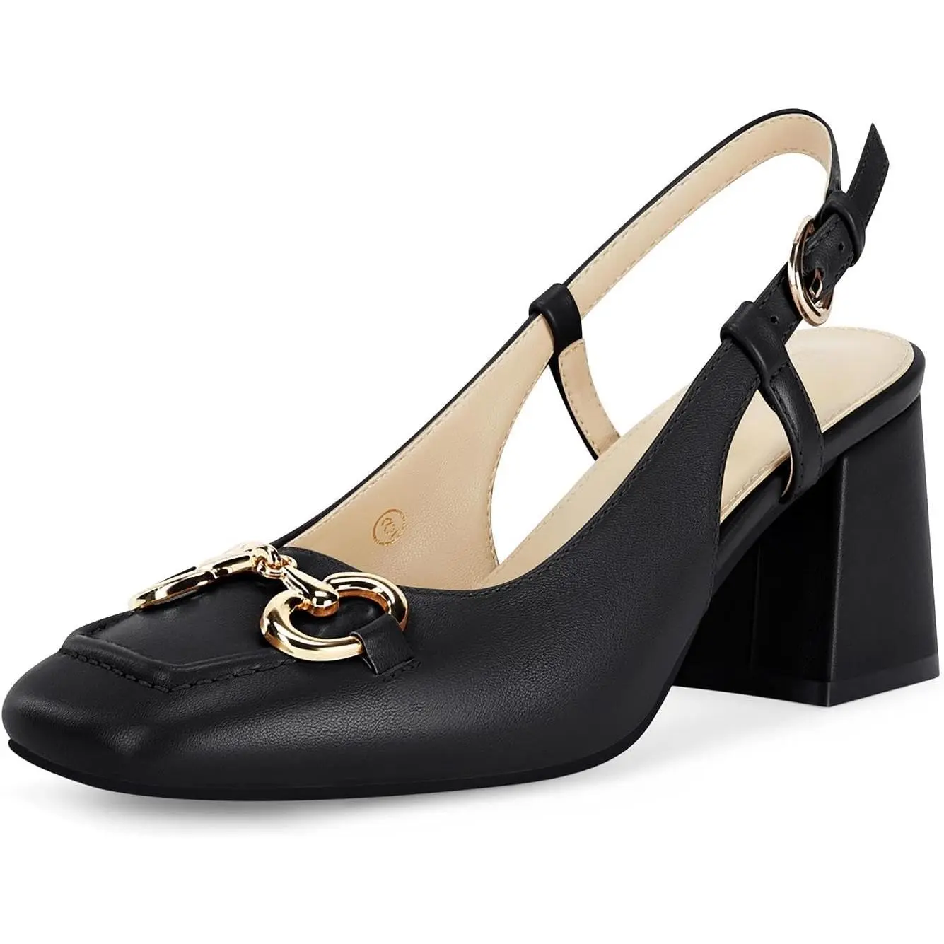 Coutgo Womens Slingback Block Heels Closed Square Toe Dress Work Shoes Slip on Buckle Strap Business Pumps tiktokshopbacktoschool Coutgo Womens Slingback Block Heels Closed Square Toe Dress Work Shoes Slip on Buckle Strap Business Pumps tiktokshopbacktoschool