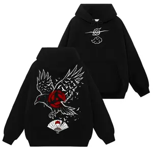 Limited Edition Uchiha #76 Retro Vintage Unisex Hoodie - Soft 90s Cotton Graphic Pullover Sweatshirt, Oversized Washed Fit for Comfy Daily Wear, Ideal Gift for Anime Manga Weeb Fans and Y2K Streetwear Lovers