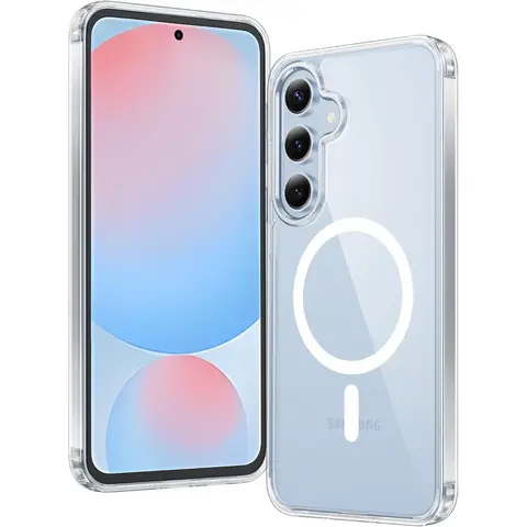 Entronix Case for Samsung Galaxy S26/S25/S24 A26/A17 Plus/Ultra/FE/Edge Z Flip/Fold - Clear Cover, [Magnetic] Phone Accessories Protective Transparent, Wireless, Dustproof