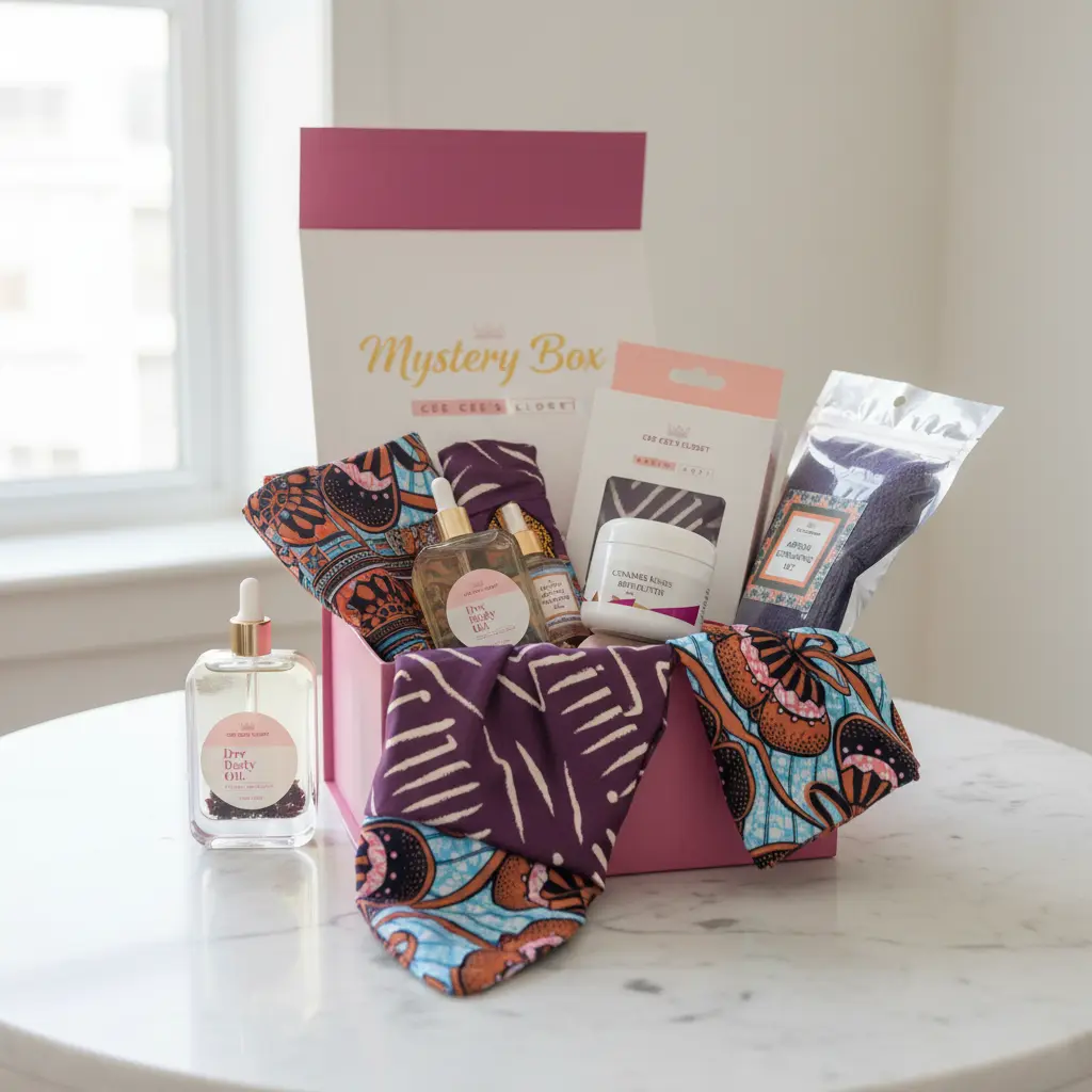 African-Inspired Beauty Mystery Box | Headwraps, Body Care & Accessories