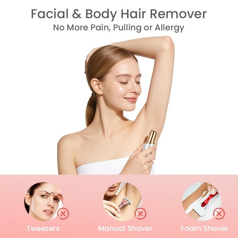 Female Facial Epilator, Painless Epilator, Dual Purpose For Home Travel, For Lips, Body, Arms, Beard, Hair And Chin, Valentine'S Day Gift For Mother, Girlfriend