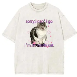 I'm an Inside Cat Y2k Funny Tee for Men and Women, Unhinged Graphic Tees, Funny Sweatshirt Exchange
