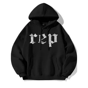 Men Singer Album Rep Hoodie Stylish Cotton-Blend Pullover with Kangaroo Pocket Ideal for Concert Outfits and Winter Gifting