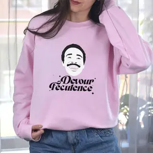 Severance sweatshirt- Devour Feculence - Mr. Milchick - Unisex garment-dyed heavyweight t-shirt -Lumon Industries Shirt, Full