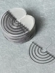 10pcs Scallop Hair Extensions Clips, Round Heat-Resistant Hair Extension Clips, Hair Protection Discs, Anti-Temperature Hair Padding