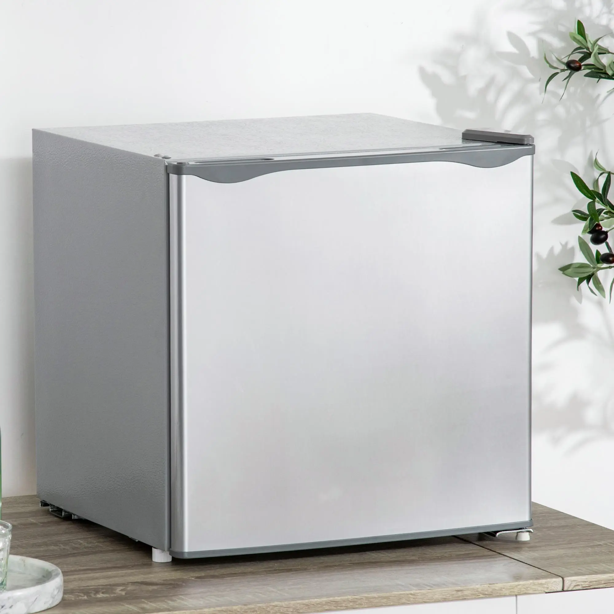 1.1 Cu.Ft Countertop Compact Upright Mini Freezer with Removable Shelves, Gray Camp Kitchen Cooler for Camping, Hiking (Sports & Outdoor Gear)