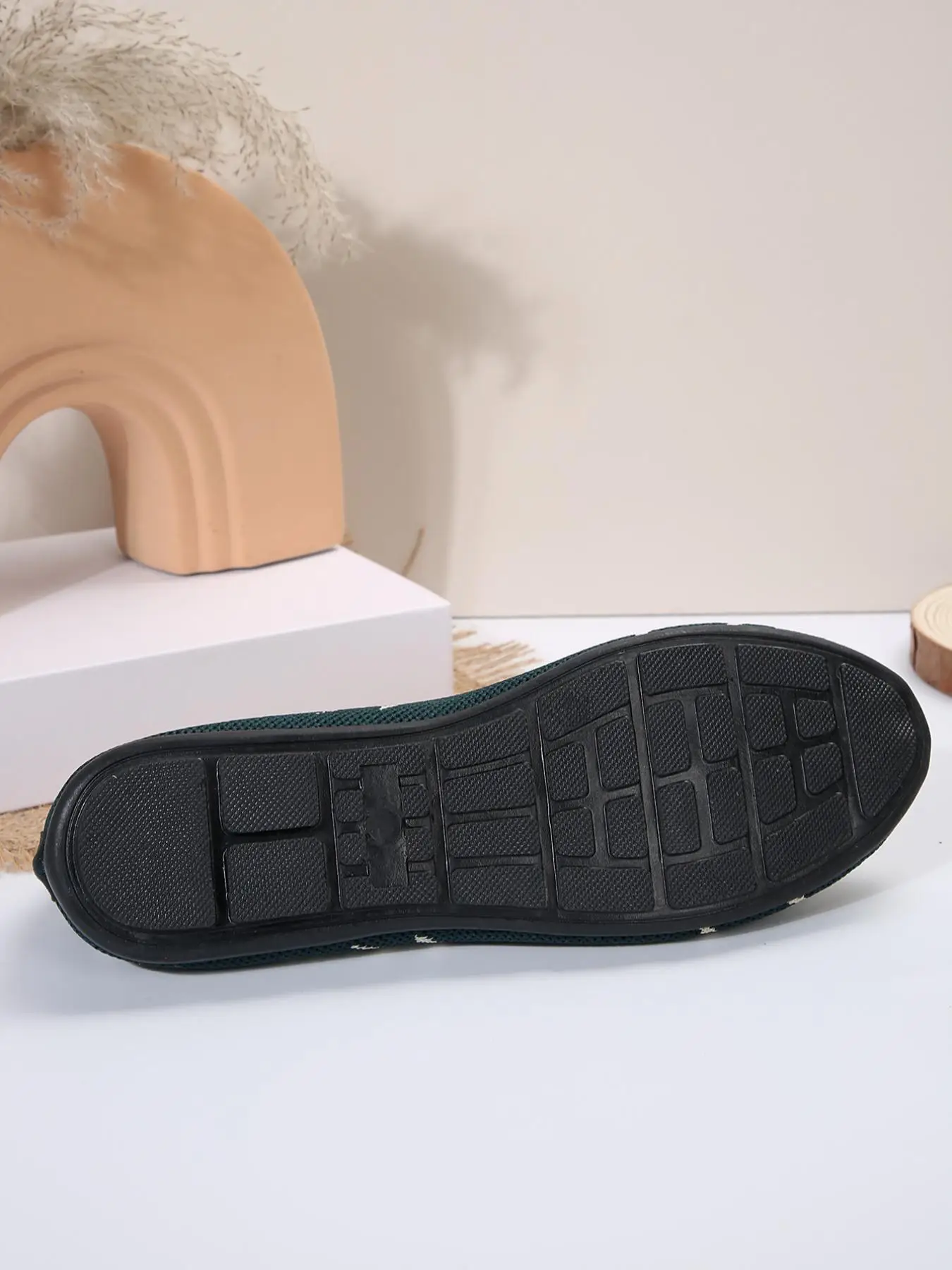 Women's Colorblock Non-slip Round Toe Flat Shoes, Casual Comfortable Outdoor Slip On Shoes for Daily Wear, Ladies' Shoes for All Seasons