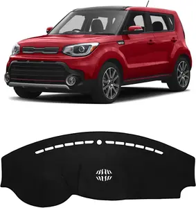 KUST Custom Fit for Dash Cover 2014-2019 Kia Soul Dashboard Mat Cover Sunshade Nonslip Mesh Protector No Glare
