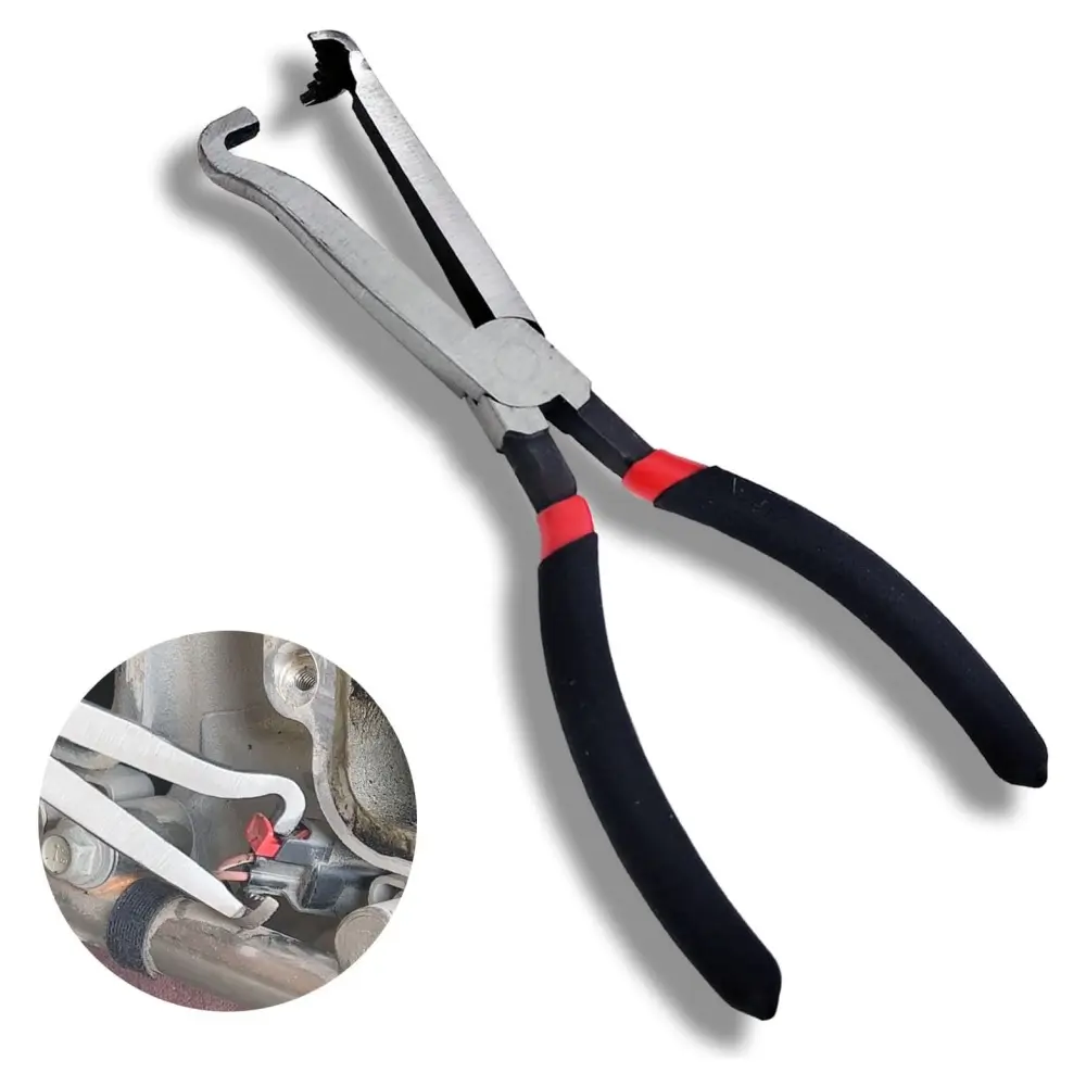 37960 Electrical Disconnect Pliers Electric Connector Disconnect Plier Long Spark Plug Disassembly Tool Tear Down Air Flow Sensors Automotive Tools for Push-In Plugs
