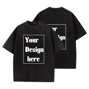 Custom unisex T-shirts, can print any design patterns, text, or logos; soft washed cotton crew neck short sleeves; personalized gifts suitable for birthdays, anniversaries, and team use.