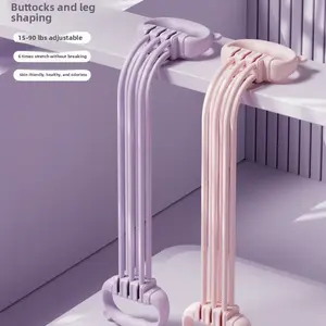 6-Gear Adjustable 15-90 lbs Pound 8-Character Tension Device for Back & Leg Shaping Durable Stretch Skin-Friendly Odor-Free Household Yoga Rope