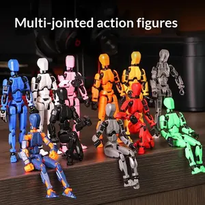 3rd Generation Articulated 3D Printed Lucky Doll Posable Action Figure Collectible Toy Gift Poseable DIY Skeleton Statue Kit