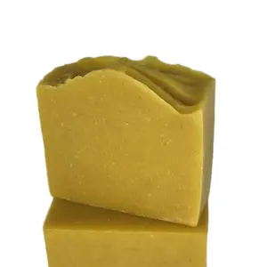 Turmeric & Carrot Soap - Yellow Bar Soap as shown in the Image