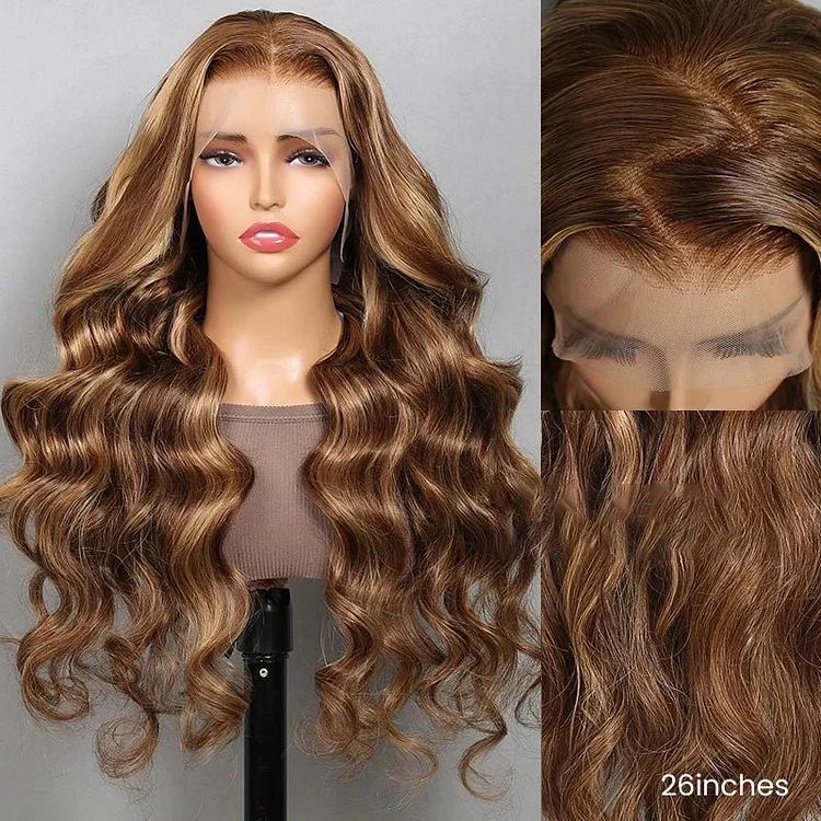 Tuneful Ombre 13x6 Lace Front Wig Human Hair Body Wave Lace Front Highlight Hair Wigs Honey Blonde Wig Pre Plucked for Black Women Tuneful Ombre 13x6 Lace Front Wig Human Hair Body Wave Lace Front Highlight Hair Wigs Honey Blonde Wig Pre Plucked for Black Women