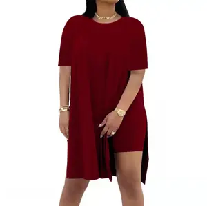 Plus Size wo-Piece Set For Women Summer Casual Oversized Split Hem Shirts & Side Pocket Biker Shorts Minimalist Lounge Wear Soft Viscose Fabric Comfy Homewear Cozy Pjs#Summervibes#SwimWeek