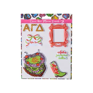 Alpha Gamma Delta Puffy Sticker Sheet