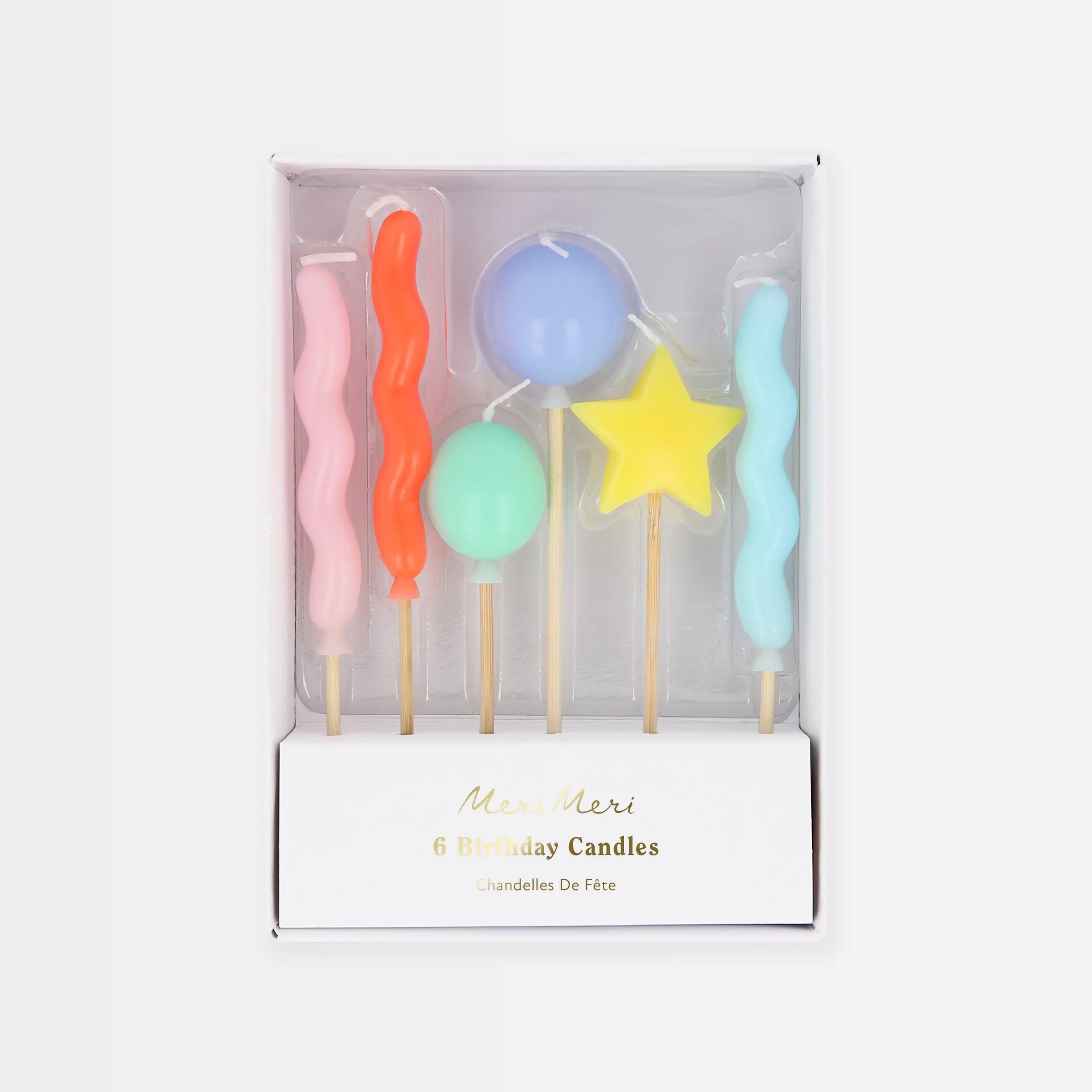 Balloon Birthday Candles (x 6)