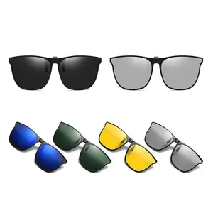 Fashionable Polarized Myopia Glasses Clip Driver's Goggles Night Vision Glasses Outdoor Sunshade And UV Resistant Sunglasses 2026 For your cars
