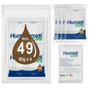 iHumi 49% Humidity Packs, Humidifier for Wooden Instrument Cases, Moisture Control for Guitars, Violins & Ukuleles, Resealable Bag