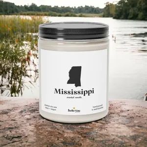 Mississippi Scented Candle - Homesick Gift | Feeling Homesick | State Scented Candle | Moving Gift | College Student Gift | State Candles